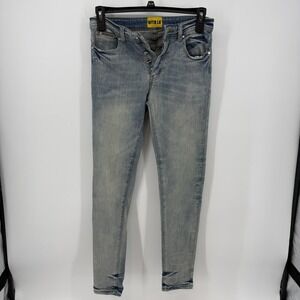 GFTD LA Men's Light Wash Distressed Slim Fit Denim Jeans Size 29 Streetwear
